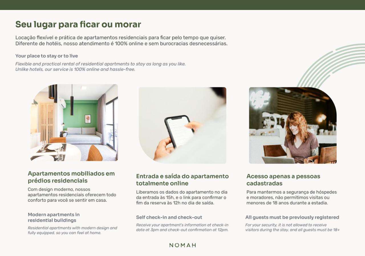 Nomah - Aptos Por Temporada Na Vila Nova Conceicao São Paulo Exterior foto
