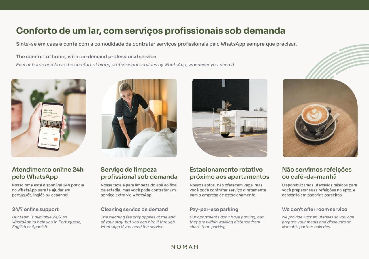 Nomah - Aptos Por Temporada Na Vila Nova Conceicao São Paulo Exterior foto